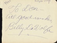 Billy De Wolfe