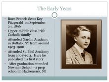 F. Scott Fitzgerald