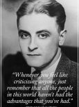 F. Scott Fitzgerald