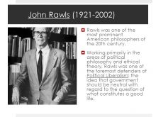 John Rawls