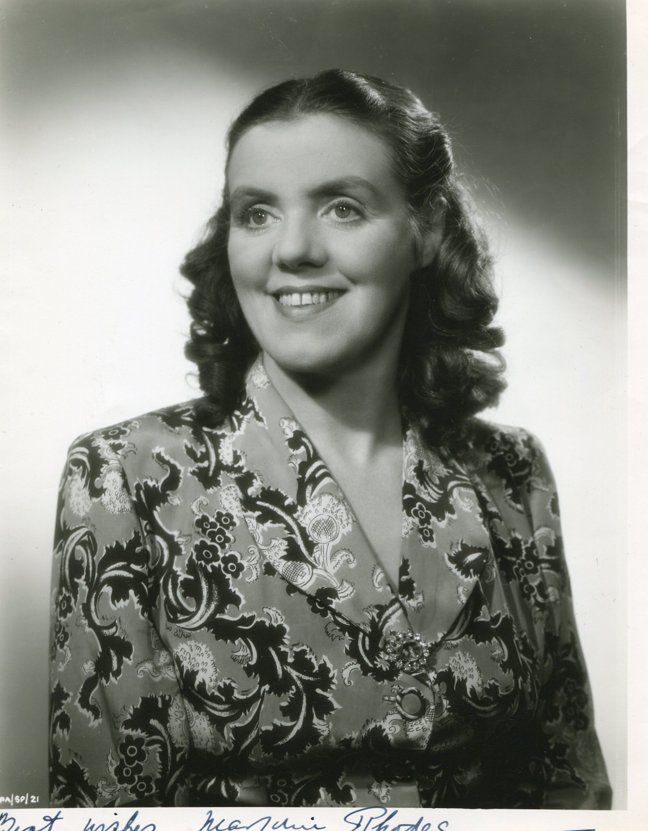 Marjorie Rhodes. 