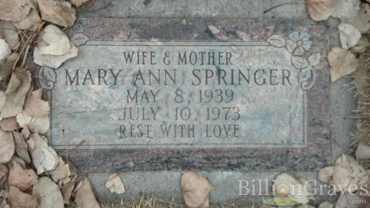 Mary Ann Springer