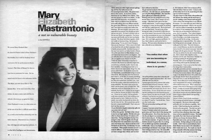 Mary Elizabeth Mastrantonio