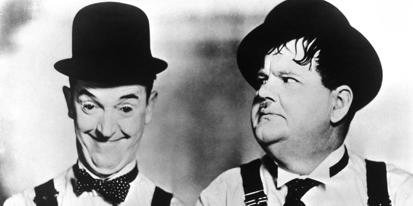 Два комика. Олли Лорел и Харди. Великого немого Стэн Лорел. Комики начала 20 века.
