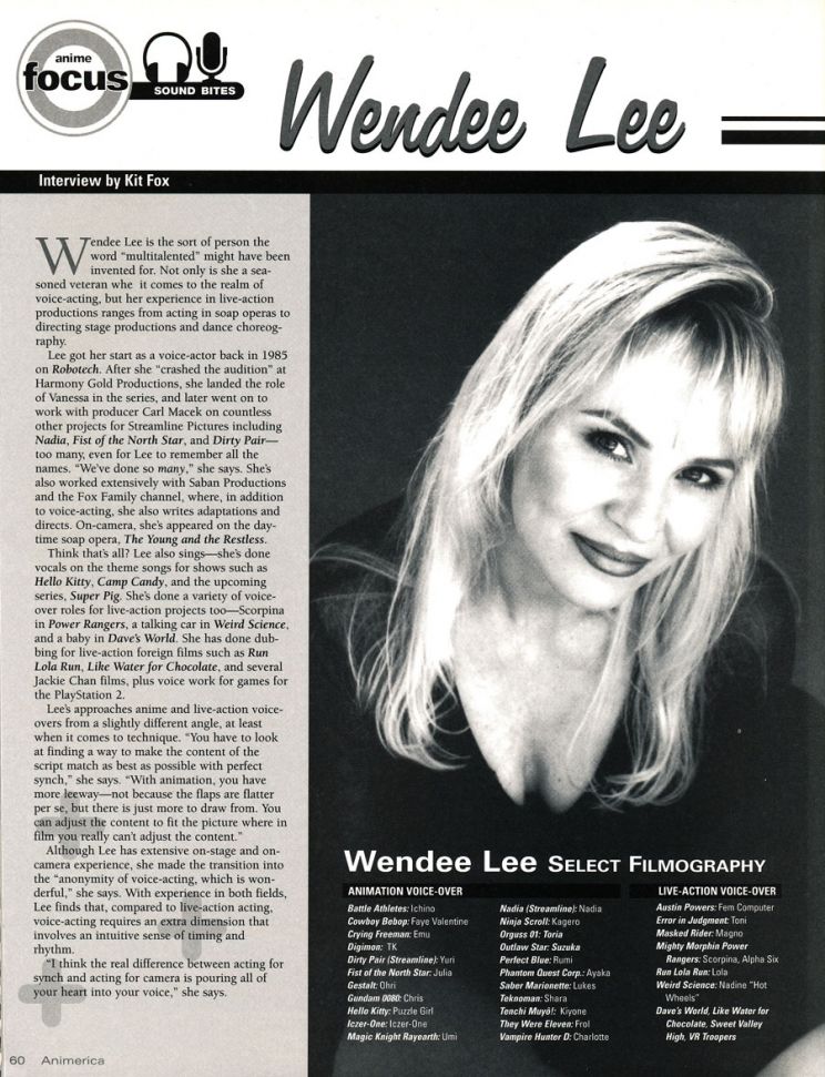 Wendee Lee