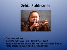 Zelda Rubinstein